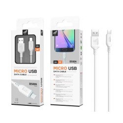 SKYBLUE MICRO USB 2.0 DATA CABLE 2A ,1M ( B5884 ) BRANCO